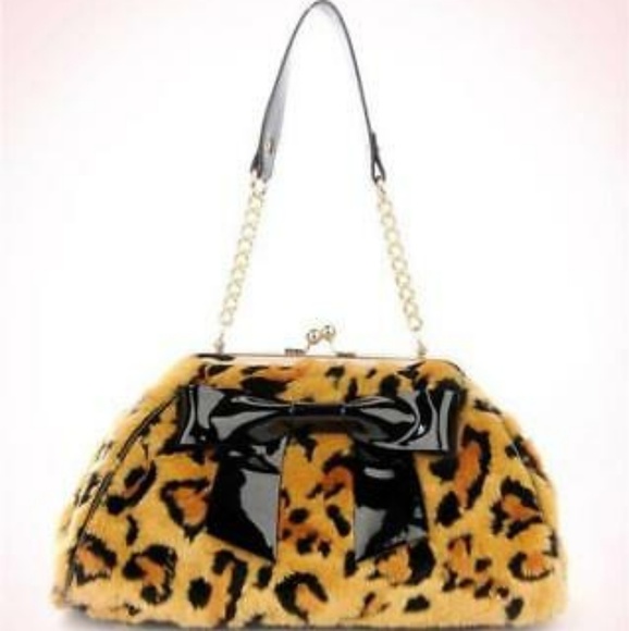 Pinup Couture Handbags - NWT Pinup Couture leopard vintage retro purse A3